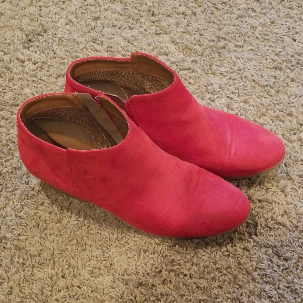 Red Ankle Boots
